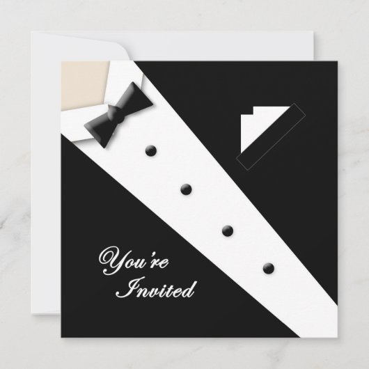 TUXEDO MULTI USAGE INVITATION - (Devant)