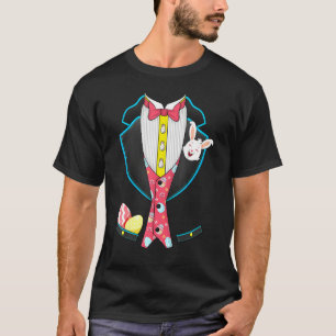 Tuxedo Paasdag Cute Bunny Eggs Boys Kinder T-shirt