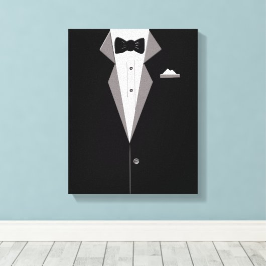Tuxedo pak Art Canvas Print (Insitu (Houten vloer))