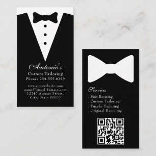 Tuxedo Pak Mens Kleding Modern Zwart & Wit Visitekaartje