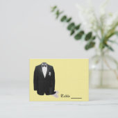 Tuxedo Place Card Plaatskaartje (Staand voorkant)