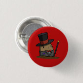 Tuxedo Potato Ronde Button 3,2 Cm (Voorkant /achterkant)