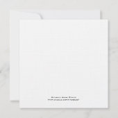 Tuxedo Save the Date - Yellow and Grey on Linen (Achterkant)