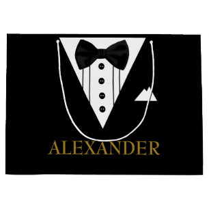 Tuxedo Specialized Groomsman Weddenschap Hartelijk Large Cadeautasje