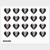 Tuxedo Sticker Heart Shape Sticker (Vel)