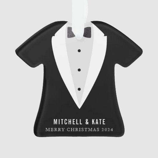 Tuxedo Suit Bowtie Mariage officiel Noël (devant)
