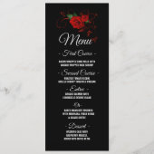 Tuxedo Suit & Bride Silhouette Wedding Menu (Voorkant)