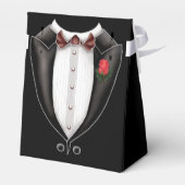 Tuxedo Tent Jongensnacht Bedankdoosjes (Achterkant)