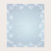 Tuxedo, toga, sneeuwvlokken op blauw Bedankt Kaart (Binnenkant ongevouwen)