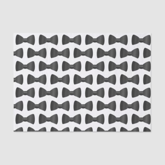 Tuxedo Trouwdas Patroon Tissue Papier (Voorkant)