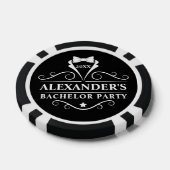 Tuxedo trouwpak das zwart poker chips (Enkel)