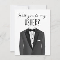 Tuxedo Usher | Groomsman Invitation