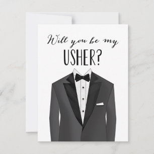 Tuxedo Usher   Groomsman Invitation
