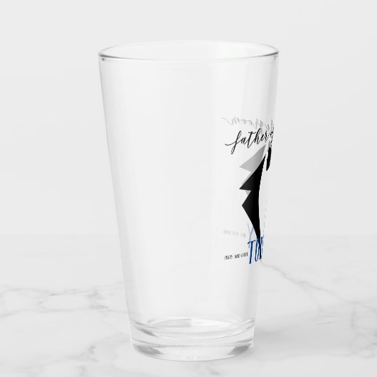 Tuxedo Vader van de Groom Dank u geschenk Glas (Rechts)