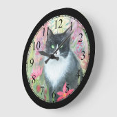 Tuxedo Waterverf Art Wall klok (Hoek)