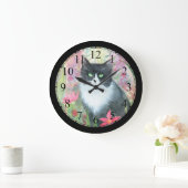 Tuxedo Waterverf Art Wall klok (Huis)