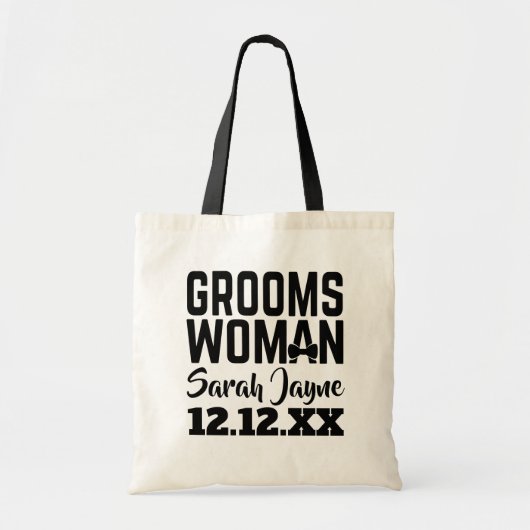 Tuxedo Wedding Groomsoman Canvas tas (Voorkant)