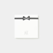 Tuxedo Zwart Stropdas Bruidsfeest 1920s Trouwgunst Post-it® Notes (Voorkant)