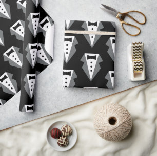 Tuxedo zwart Stropdas Vaderdag Cadeaupapier