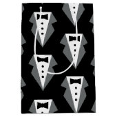 Tuxedo zwart Stropdas Vaderdag Medium Cadeauzakje (Voorkant)