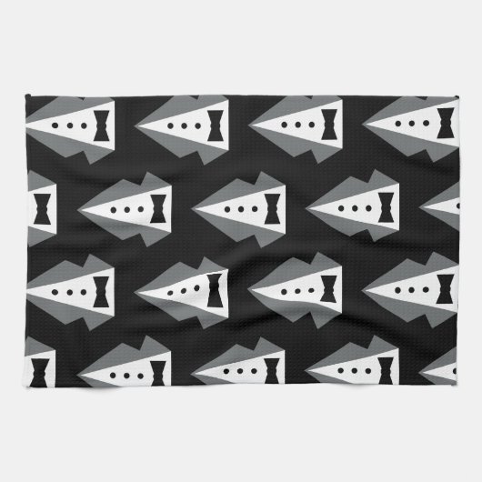 Tuxedo zwart Stropdas Vaderdag Theedoek (Horizontaal)