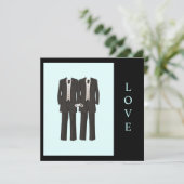 Tuxedos LOVE Kaart (Staand voorkant)