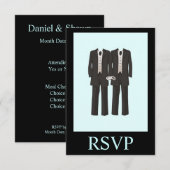 Tuxedo's RSVP Kaartje (Voorkant / Achterkant)