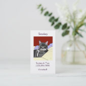 Tuxie Cat Visitekaartjes (Staand voorkant)