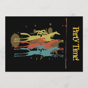 Tuyau emballant des invitations de partie