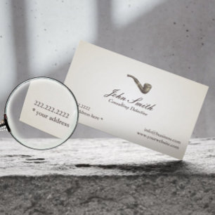 Tuyau vintage consultant le carte de visite