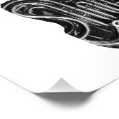 Tuyauterie de la Corne française Design photo noir (Coin)