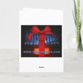 Tuyaux d'orgue multicolores Carte de Noël (Dos)