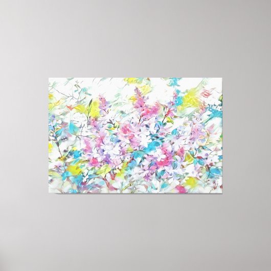 *~* TV2 Abstracte Lila Kunst Uitgerekte Canvasdruk Canvas Afdruk (Voorkant)