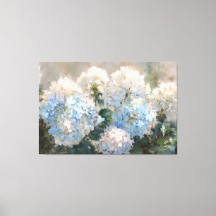 *~* TV2 toile bleu rose Hydrangea Imprimer