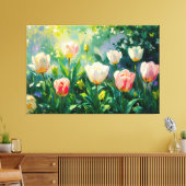 *~* TV2 - TULIPS de printemps en toile étirée (Insitu(Salon))