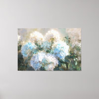 *~* TV2 Zacht Blauw Hydrangea Canvas Print
