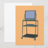 TV- en videokaart Classroom 80s 90s Funny School Kaart (Voorkant / Achterkant)