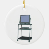 TV- en videokaart Classroom 80s 90s Funny School Keramisch Ornament (Achterkant)