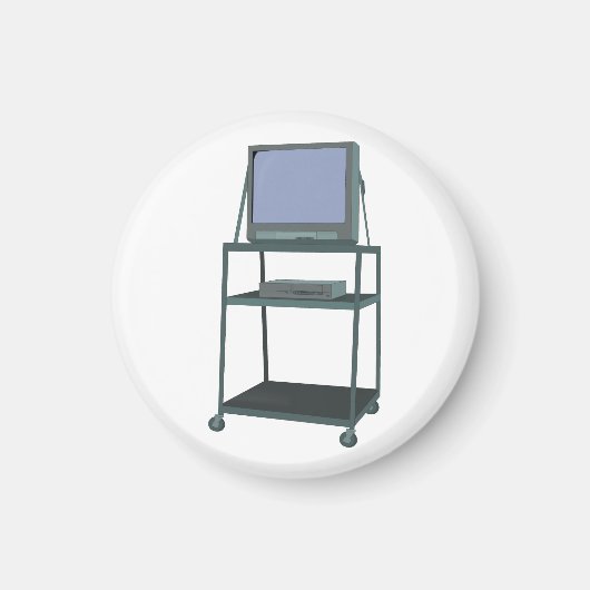 TV- en videokaart Classroom 80s 90s Funny School Magneet (Voorkant)