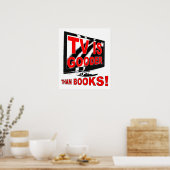 TV Is Gooder Funny Poster (Cuisine)
