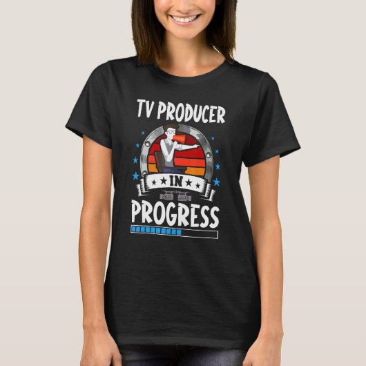 Tv Producer In Progress Trainee Student T-shirt (Voorkant)