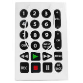 TV Remote met VCR-Button Medium Cadeauzakje (Voorkant)
