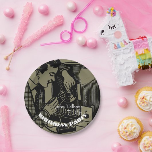  tv-reparateur 70e verjaardag P Bord (Feest)