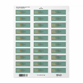 TV Retro Retro Retro Adres Labels (Full Sheet)