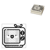 TV 	RUBBERSTEMPEL (Gestempeld)