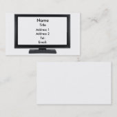 Tv-scherm-01 Visitekaartje (Voorkant / Achterkant)