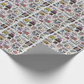 TV-serie Doodles: Funny  Set. Cadeaupapier (Hoek)