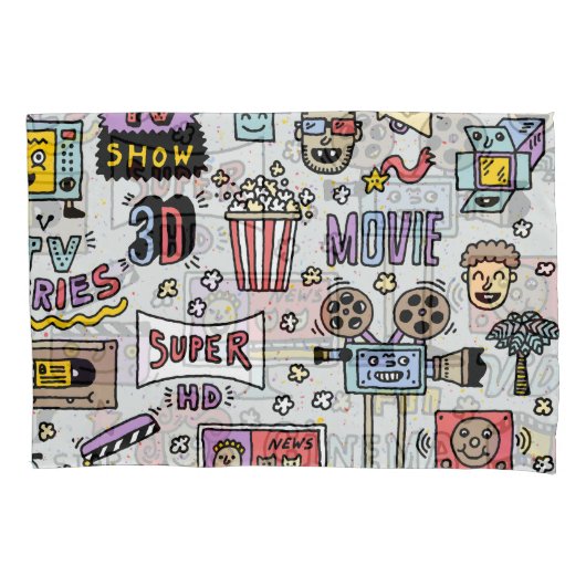 TV-serie Doodles: Funny Set. Kussensloop (Voorkant)