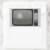  tv-set terugzetten rechthoekige sticker (Tas)