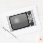  tv-set terugzetten rechthoekige sticker (Envelop)